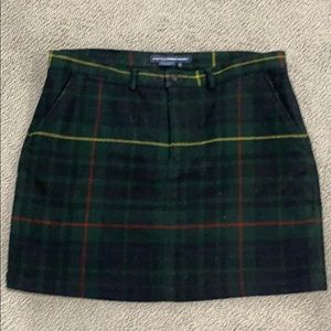 Ralph Lauren Sport Plaid Mini Skirt -100% wool